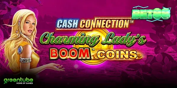 Isang masiglang visual na representasyon ng Cash Connection™ – Charming Lady’s Boom™ Coins slot.